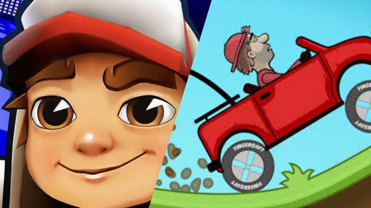 Subway Surfers and Hill Climb Racing
